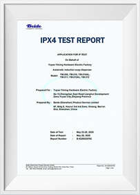Dispensador de jabón con sensor automático IPX4 REPORT